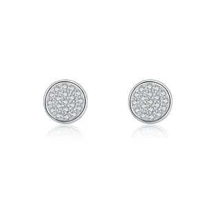 Versatile Sterling Silver Zircon Earrings for Women