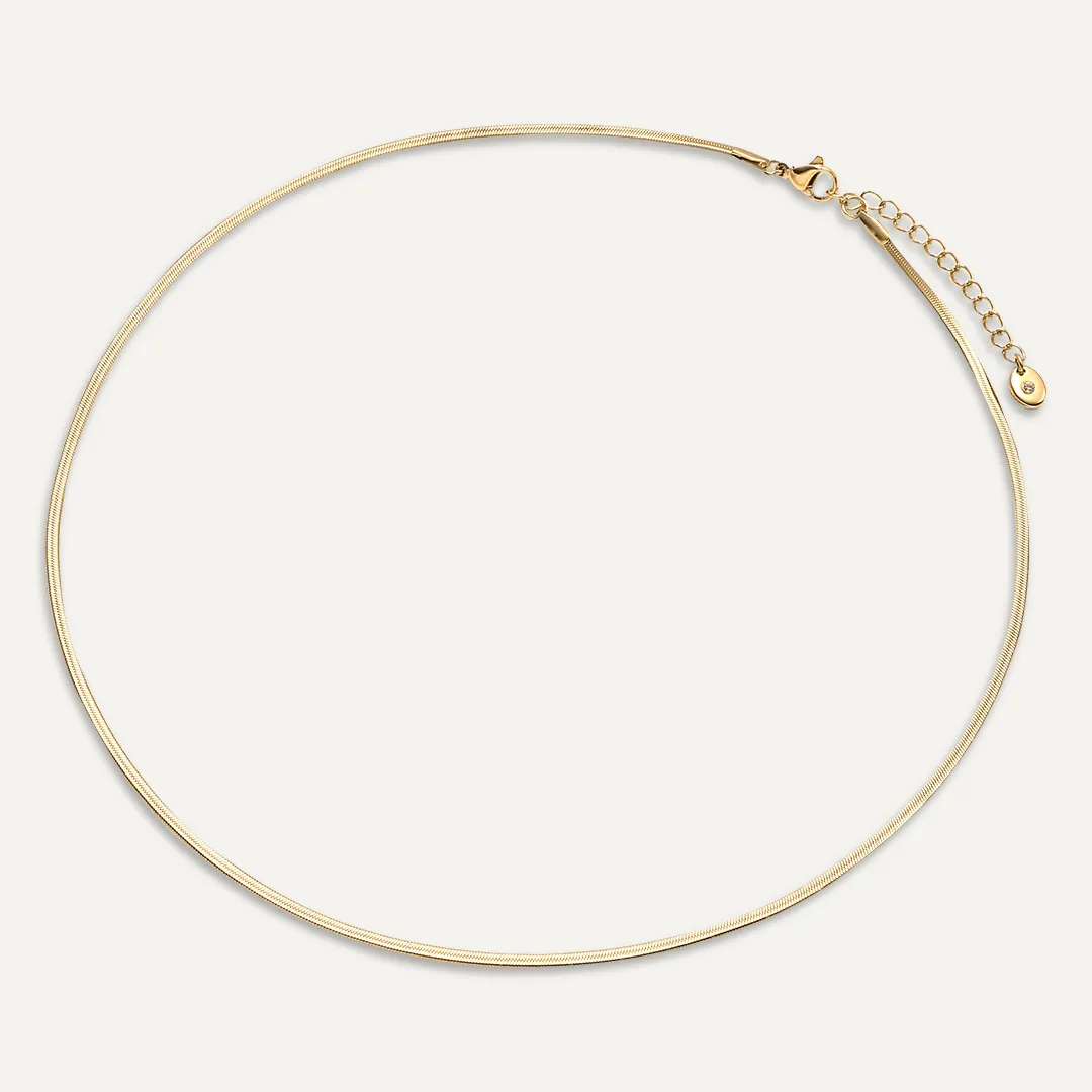 Vibes | Sleek Serpent Necklace | 18K Gold-Plated