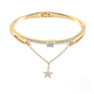 Women's Fashion Simple Pentagram Diamond Bracelet