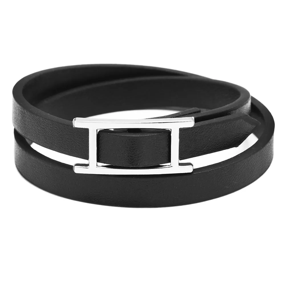 Women'S Leather Bracelet, Simple, Simple, New Bracelet, Multi-Layer And Hundred Matching Accessories